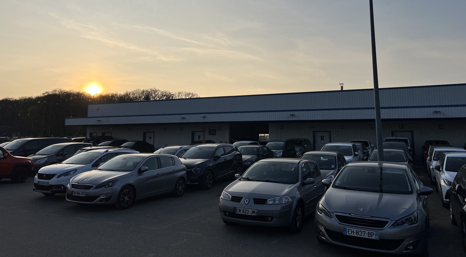 Ouest Parking Nantes - vue de nuit